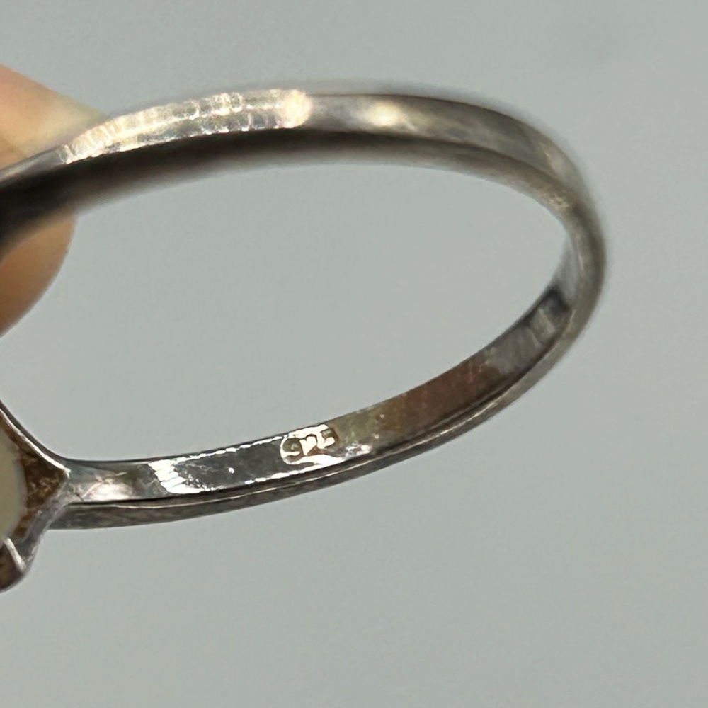 925 Sterling Silver Cluster Ring Size 6.25 - Picture 4 of 8